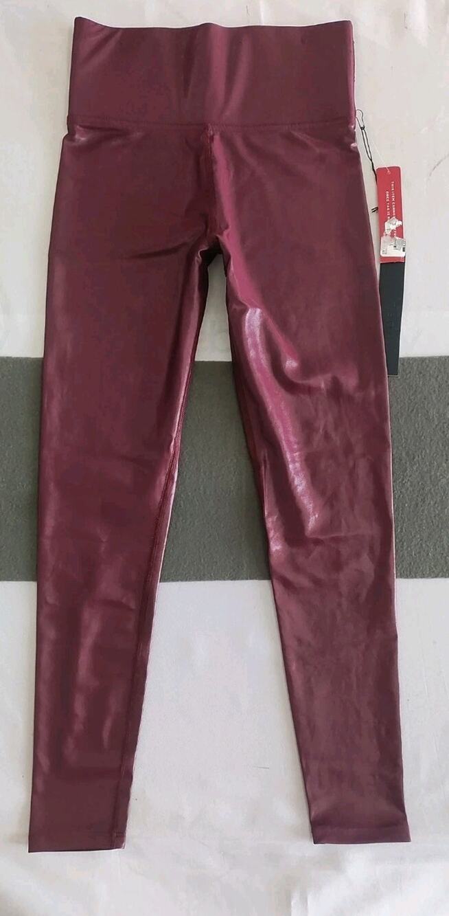 Carbon38 Leggings Womens XS Maroon Ankle Yoga Club Pants Gym Athletic